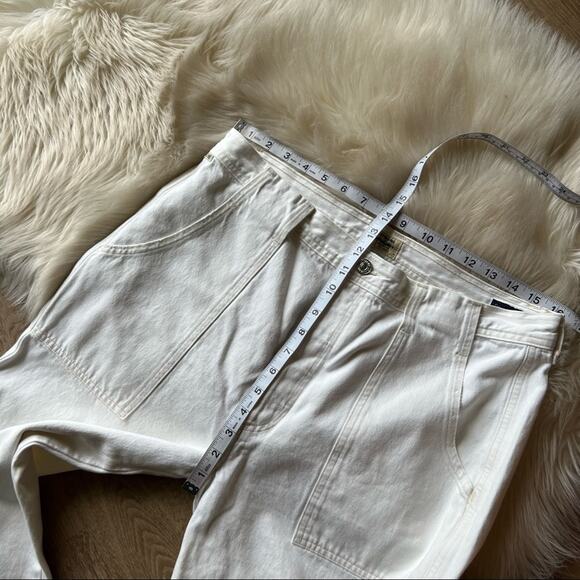 citizens of humanity wide leg eva utility crop jeans size 32 - Picture 8 of 10